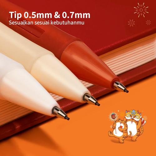 Deli Pensil Mekanik / Mechanical Pencil 0.5 0.7 mm dan Penghapus S122X