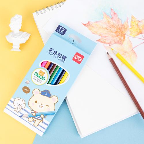 PAKET SIAP SEKOLAH DELI - Buku Gambar Anak, Pensil Warna Anak, Zip Bag