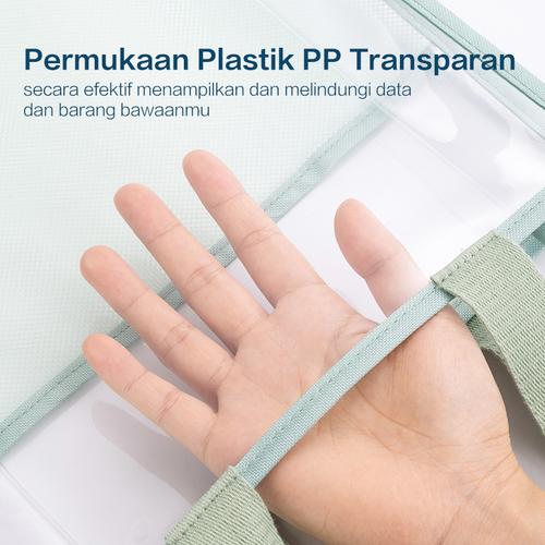 Deli Tote Bag Transparan / Tas Mika Aesthetic 33 cm PM312