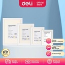Deli Vusign Photo Frame / Bingkai Foto Pigura Putih Ujung Tebal VS65X