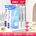 Deli Ballpoint Pen / Pulpen 0.7mm Tinta Hitam&Biru Isi 12pcs/box EQ12