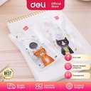 Deli School Ruler / Penggaris Set 4pcs Transparan Desain Lucu 71967