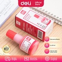 Deli Red Stamp Ink / Tinta Stempel Merah 40ml Anti Air 9874