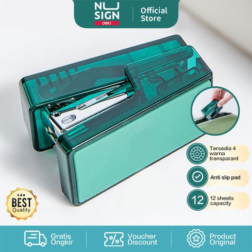 Nusign Stapler / Stapler Transparan Mini Kapasitas 12lbr NS083F-X