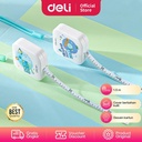 Deli Cute Measuring Tape / Meteran Mini Cover Kulit 1.5m 79653