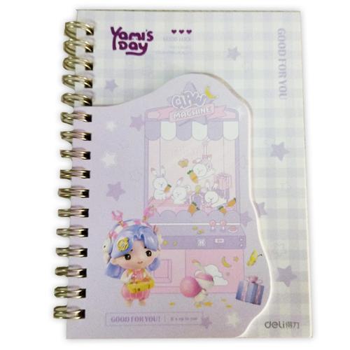 Deli Hard Cover Notebook Buku Catatan Planner Agenda Lucu A6 60 GLA660