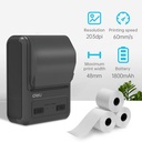 Deli Portable Thermal Printer/Pencetak Struk Kasir Inkless E200P