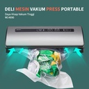 Deli Vacuum Sealer / Vakum Press Plastik Portable 110watt -65KP W14890