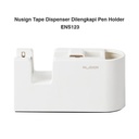 Deli Nusign Tape Dispenser / Tempat Selotip Dengan Pen Holder ENS123