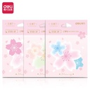 Deli Sticky Notes / Memo Pad Bunga Sakura 80GSM 30Lmbr Anti Air 21554