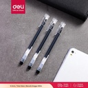 Deli Gel Pen Pulpen Gel 0.5mm Tinta Hitam Isi 12pcs/box A127