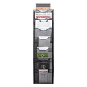 Deli Hanging Magazine Rack / Rak Koran Gantung 7Slot Dari Besi KK2667A
