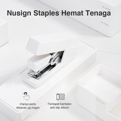 Deli Nusign Effortless Stapler / Staples Hemat Tenaga 20 Lembar NS081