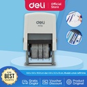 Deli Date Stamp / Stempel Tanggal Besar Huruf Cetakan Jelas EM75X10