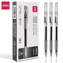 Deli Gel Pen / Pulpen Gel 0.5mm Tinta Hitam Isi 12pcs/box S108