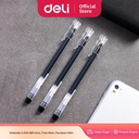Deli Gel Pen Pulpen Gel 0.5mm Tinta Hitam Isi 12pcs/box A127