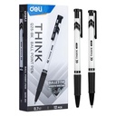Deli Ballpoint Pen Pulpen Retracable 0.7mm Isi 12pcs/box EQ25