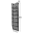 Deli Hanging Magazine Rack / Rak Koran Gantung 7Slot Dari Besi KK2667A
