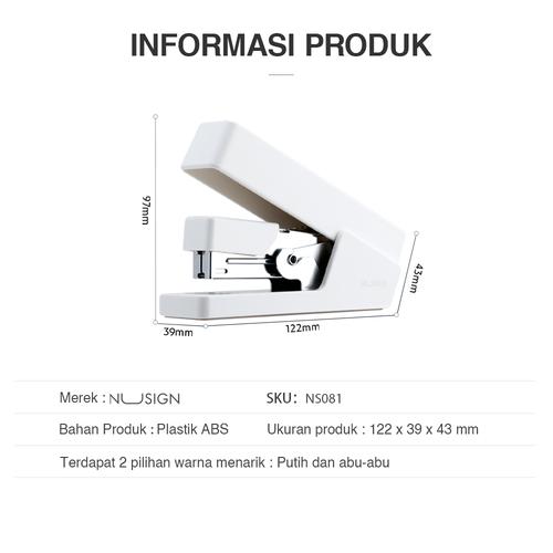 Deli Nusign Effortless Stapler / Staples Hemat Tenaga 20 Lembar NS081