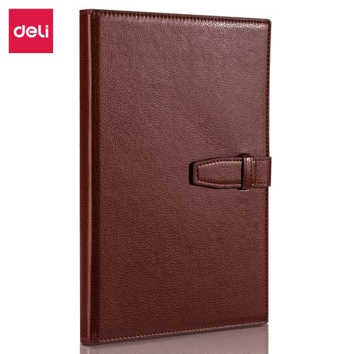 Deli Leather Cover notebook / Buku Tulis Sampul Kulit 16k 120Lmbr 7945