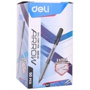 Deli Ballpoint Pen Black Retracable/Pulpen Bolpoin Hitam 0.7mm EQ01020