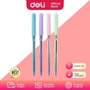 Deli Ballpoint Pen / Pulpen 0.5mm Warna Pastel Tinta Hitam CQ193-BK