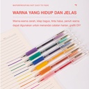 Deli Pulpen Gel 6 Warna Cerah 0.5mm A125