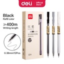 Deli Gel Pen / Pulpen Gel Warna Hitam 0.38mm A025B-01