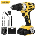 Deli Cordless Screwdriver / Mesin Bor 16V Tanpa Kabel 2 Baterai DL6263