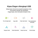 Deli Fan / Kipas Multifungsi Bisa Diputar Digantung Dijepit 5V 3W 3688
