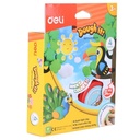 Deli Clay / Mainan Lilin Untuk Anak 4/6/8 Warna Bahan Aman ED850X0