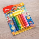 Deli Plasticine / Mainan Lilin Anak 6/8/12Warna Mudah Dibentuk ED750X1