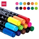 Deli Fine Liner / Spidol Berwarna Dual Tip 0.5-1.0mm Isi 12Warna S571