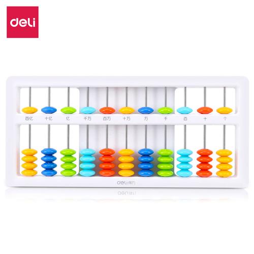 Deli Abacus / Papan Sempoa Alat Berhitung 5 Warna 11 Tiang 74320