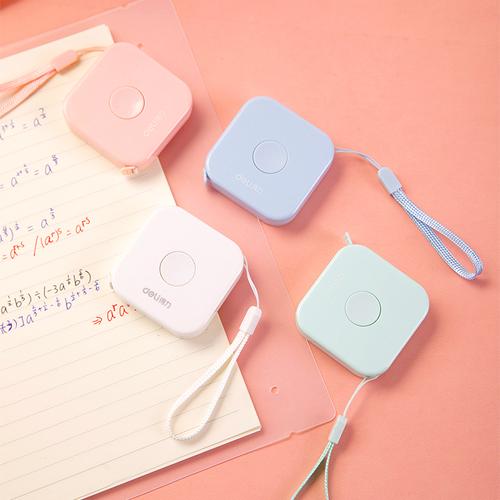 Deli Measure Tapes / Meteran Mini Panjang 2M Warna Pastel 79652