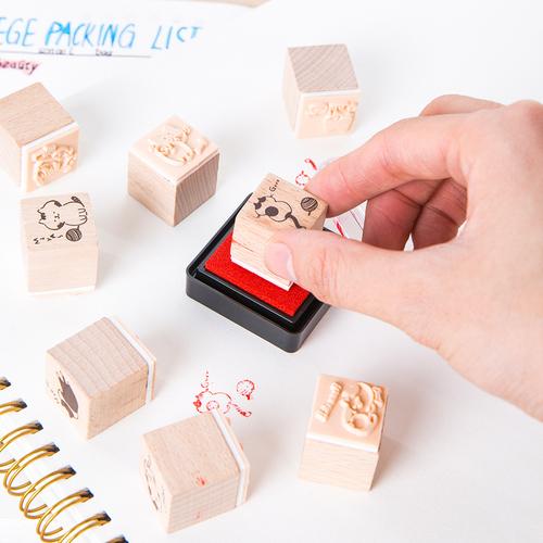 Deli Stamp Pad / Cap Stempel 12 Gambar Zodiak Dengan Tinta 74836