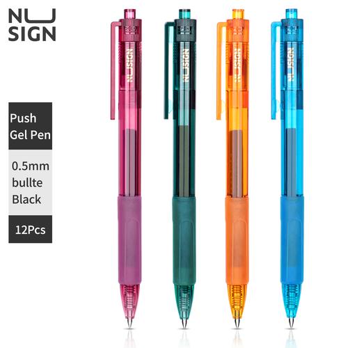 Deli Nusgin Gel Pen / Pulpen Gel Cetek 0.5mm Tinta Hitam NS561