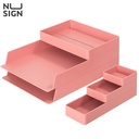 Deli Nusign Desk Organizer / Rak Kertas Space Besar 3 Warna NS001