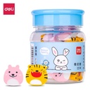 Deli Cartoon Eraser Animal Shape Penghapus kartun isi 22 pcs 71055