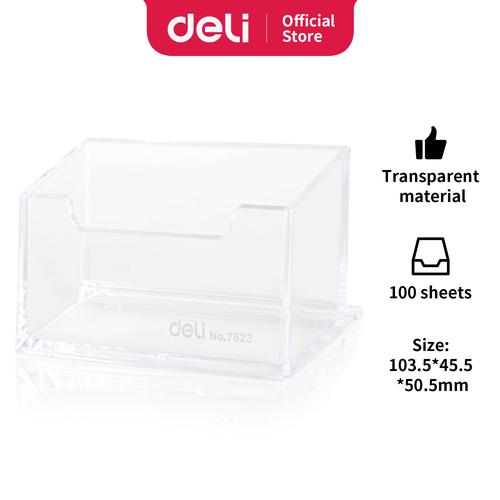 Deli Business Card Holder Tempat Kartu Ukuran 90 x 55 mm 7623