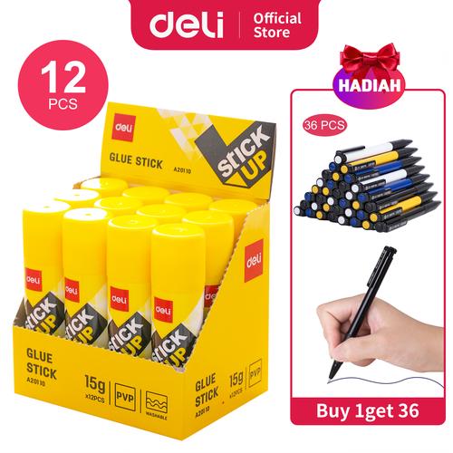Deli Glue Stick/Lem Stick 8/9/15gr Berhadiah 17pcs Item 7101Z EA20XX0