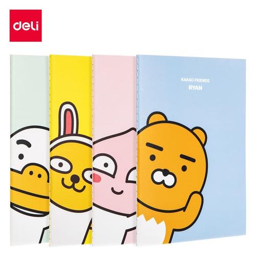 Deli Buku Tulis Series Kakao Friends Karakter Lucu A5 B5 Isi 4pcs/pack