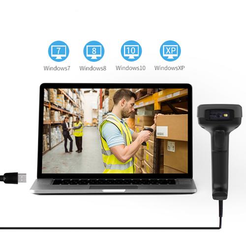 Deli Handheld Barcode Scanner Alat Pembaca Barcode E14952