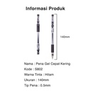 Deli Gel Pen Pulpen Gel warna Hitam 0.5mm S802