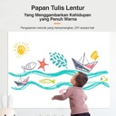 Deli Soft Twistable Whiteboard Papan Tulis Putih 8715 8716