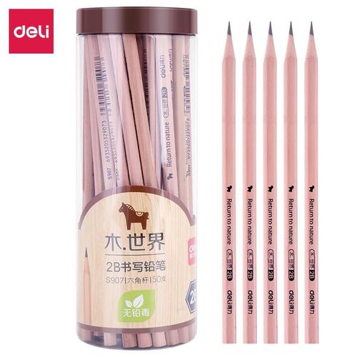 Deli Graphite Pencil Pensil Kayu Grafit 2B isi 50pcs/BOX S907