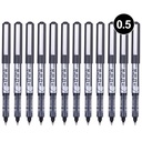 Deli Roller Pen 0.5mm - hitam 12 pcs/box EQ20020