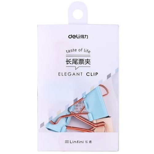 Deli Elegant Clip Klip Kertas / Penjepit Kertas Elegan 25 mm 9423