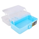 Deli Art Toolbox / Kotak Perkakas Plastik 13" 2 Tingkat DL432013A