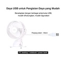 Deli Fan / Kipas Multifungsi Bisa Diputar Digantung Dijepit 5V 3W 3688
